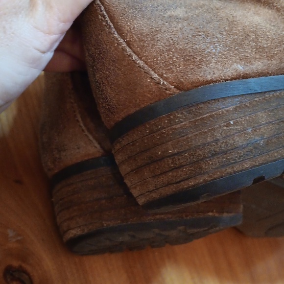 Born Brown Suede Ankle Boots Casual Comfort Size 9 Women's - Picture 9 of 11